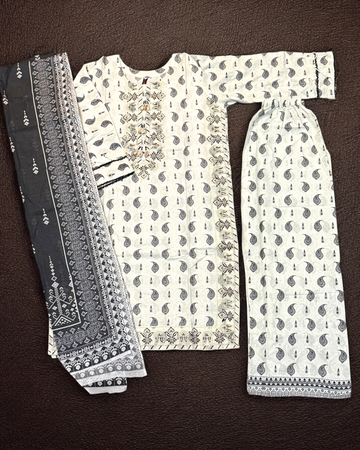 3 Piece Lawn Suit