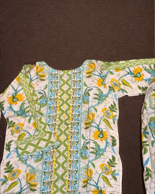 2 Piece Lawn Suit